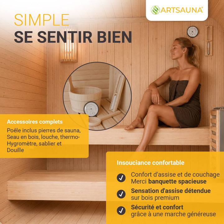 Sauna finlandais Fjora M