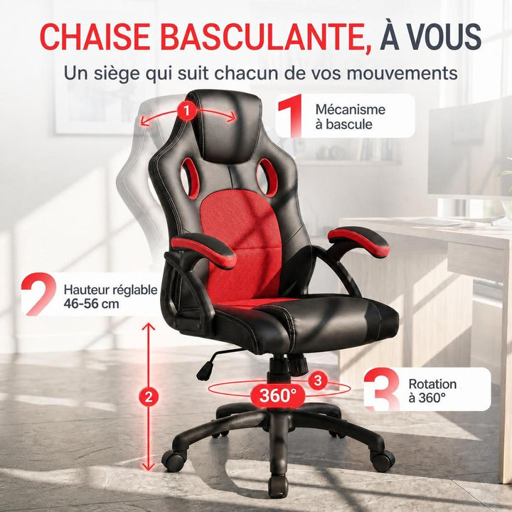 Chaise de bureau Racing Montréal