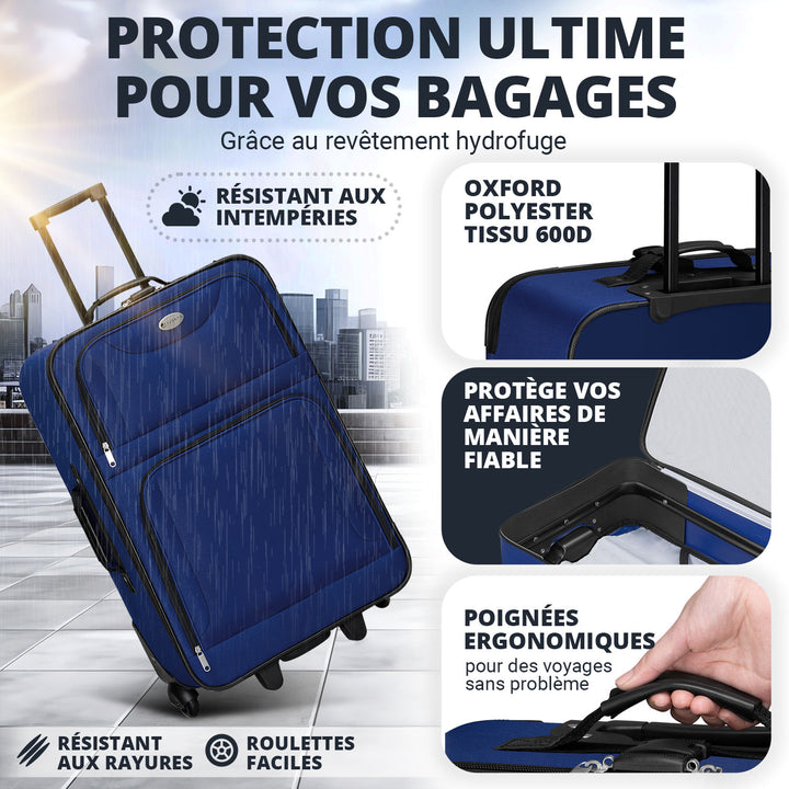 Ensemble de valises à roulettes de voyage Athènes