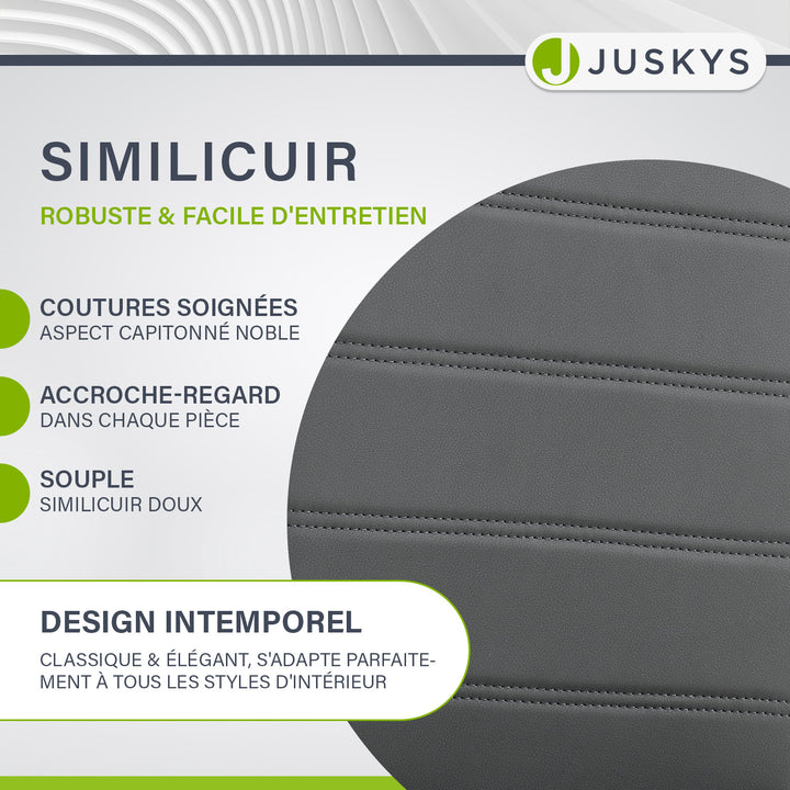 Chaise cantilever Vegas avec cuir artificiel