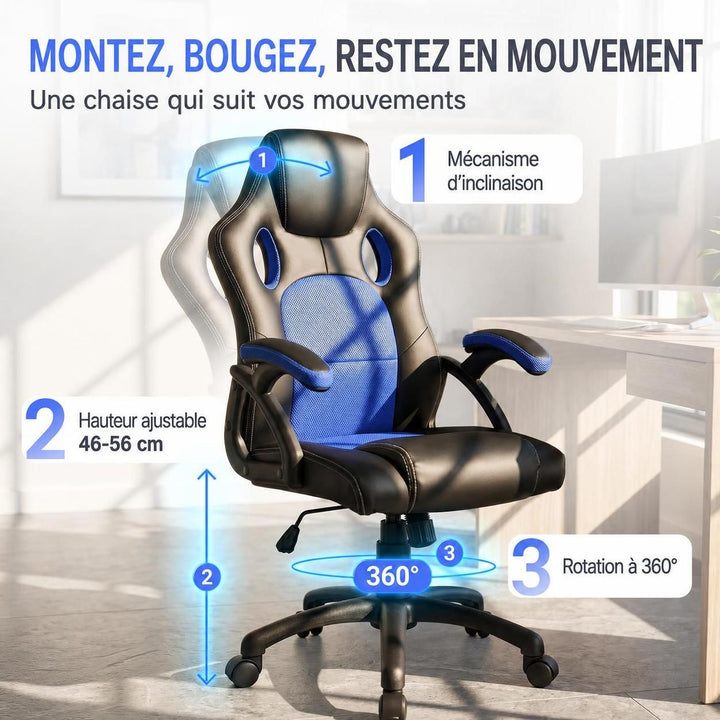 Chaise de bureau Racing Montréal