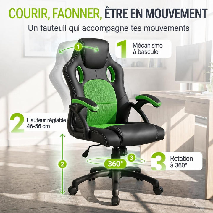 Chaise de bureau Racing Montréal