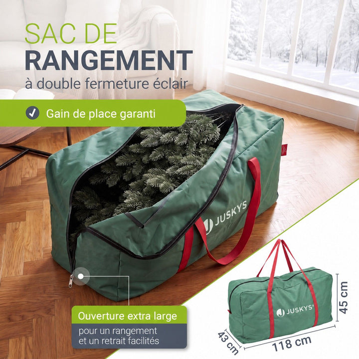 Sapin de Noël artificiel Norvi – aspect Nordmann – 150 à 220 cm