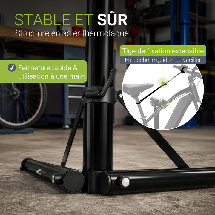 Support de réparation de vélo pliable