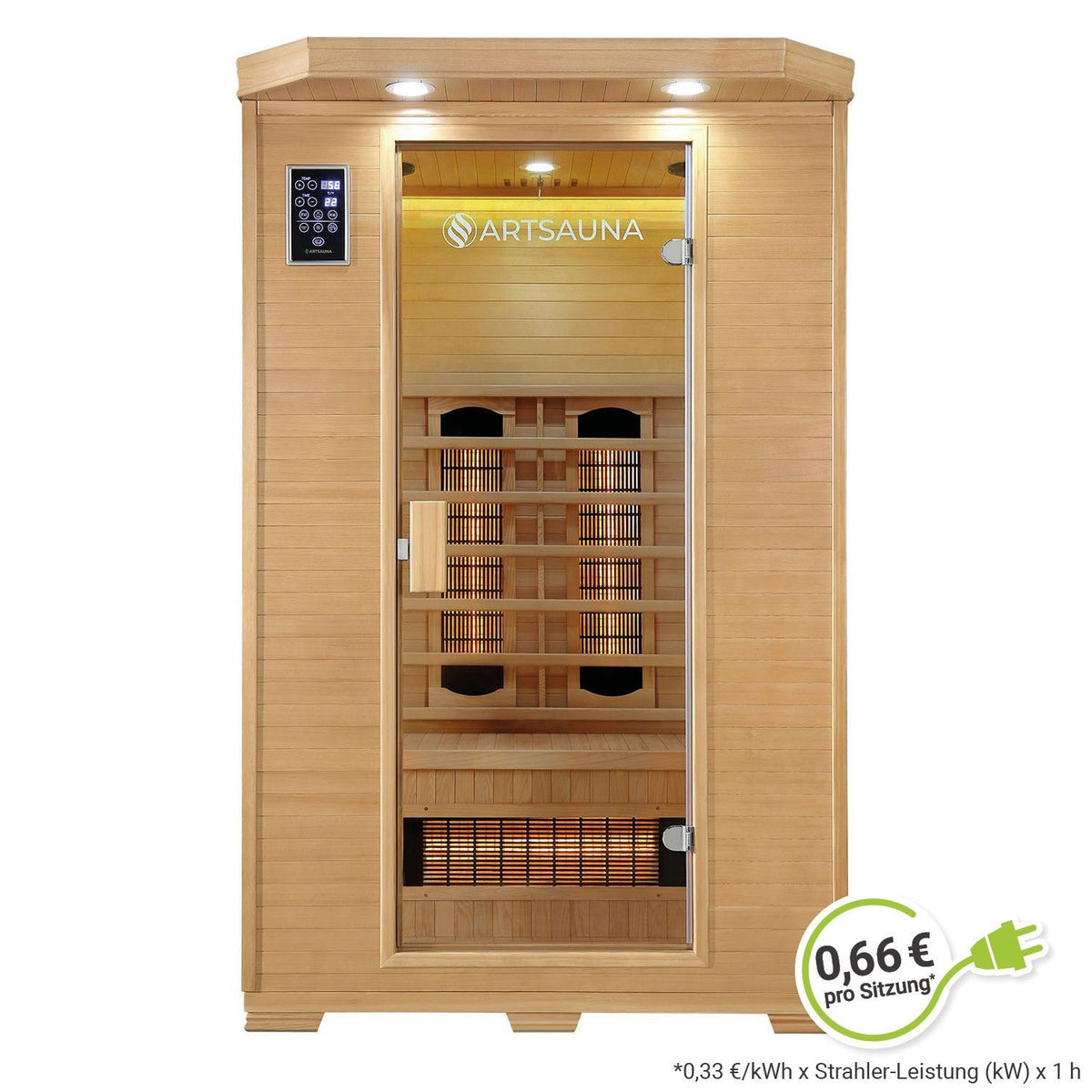 Cabine infrarouge Oslo avec radiateur à spectre complet