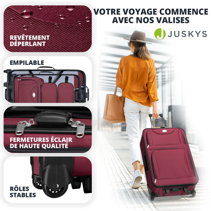 Ensemble de valises à roulettes de voyage Athènes