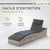 Chaise longue pliable en polyrotin Lamia