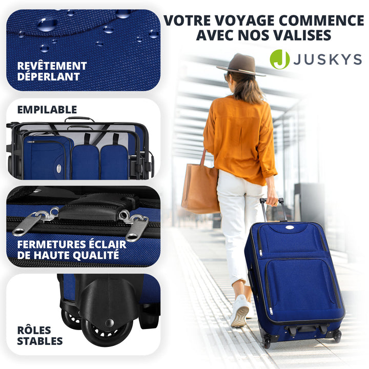 Ensemble de valises à roulettes de voyage Athènes