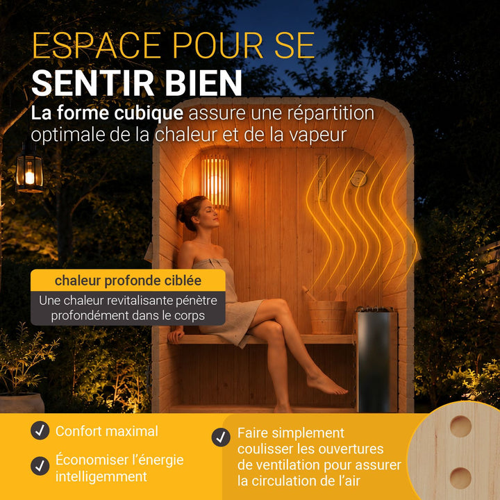 Place du sauna tonneau Nolvik