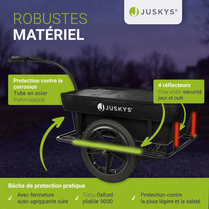 Remorque de transport / remorque à vélo 90 litres