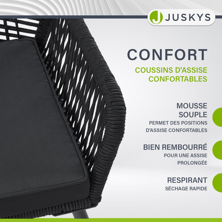 Chaises de jardin en corde Kastos