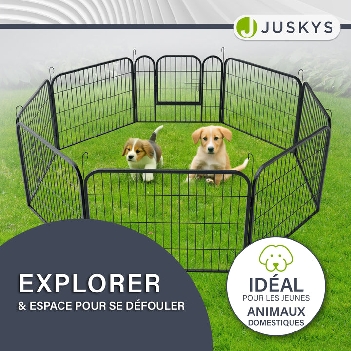 Enclos pour chiots en métal