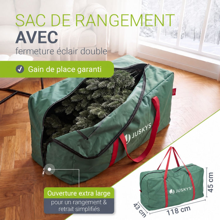 Sapin de Noël artificiel Norvi – aspect Nordmann – 150 à 220 cm