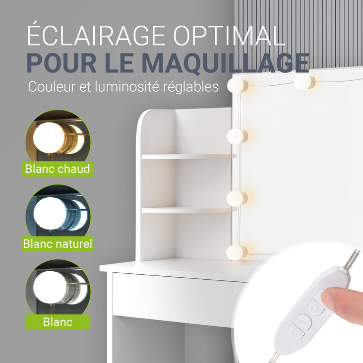 Coiffeuse Bella avec éclairage LED