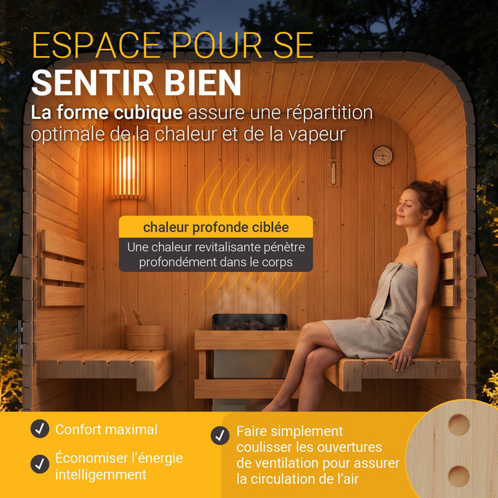 Place du sauna tonneau Nolvik