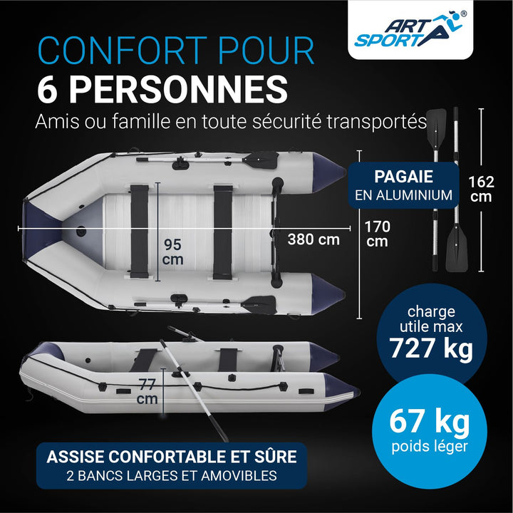 Bateau pneumatique 3,80 m