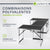 Table multifonctionnelle en aluminium en 3 parties