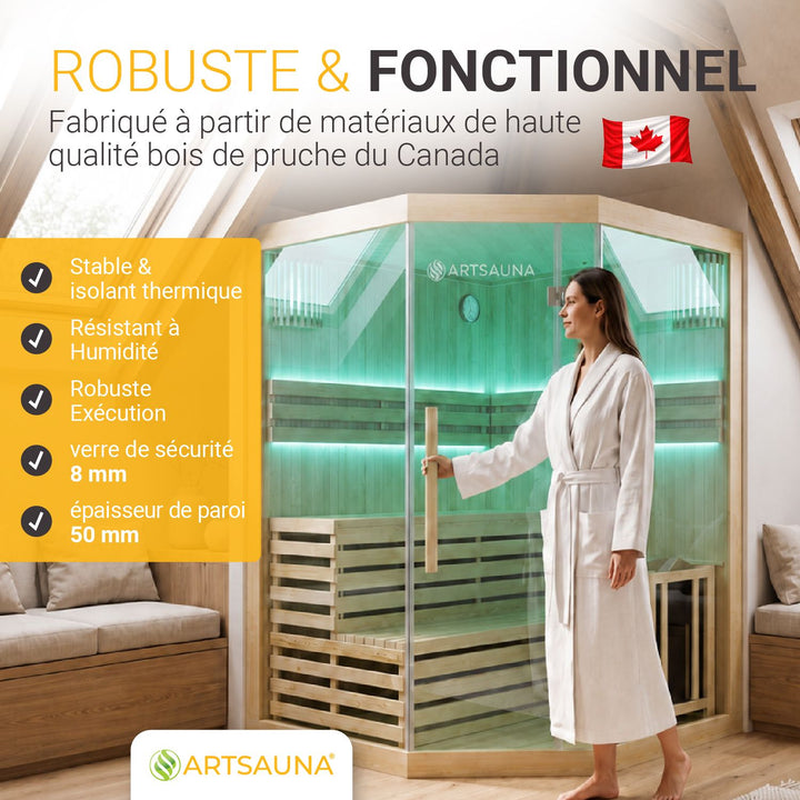 Sauna intérieur Espoo 150 Premium