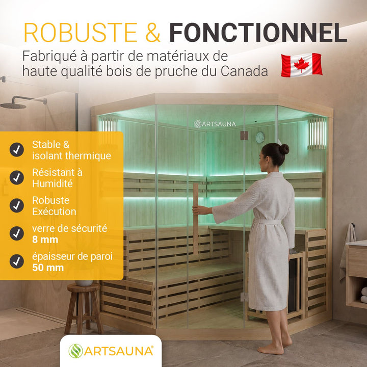 Sauna intérieur Espoo 200 Premium