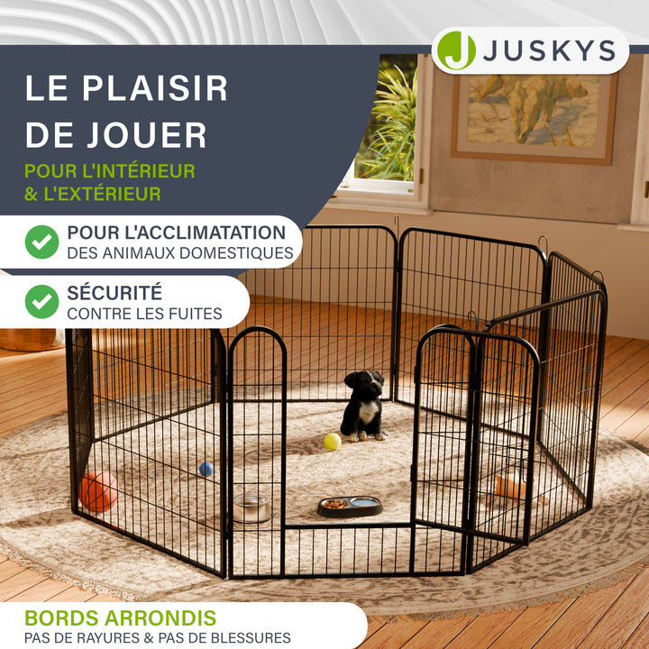Enclos pour chiots en métal