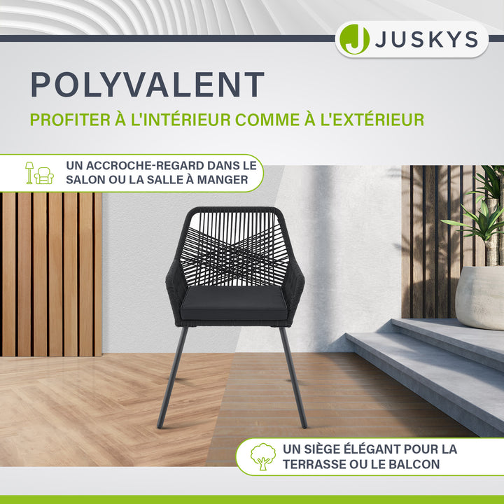 Chaises de jardin en corde Kastos