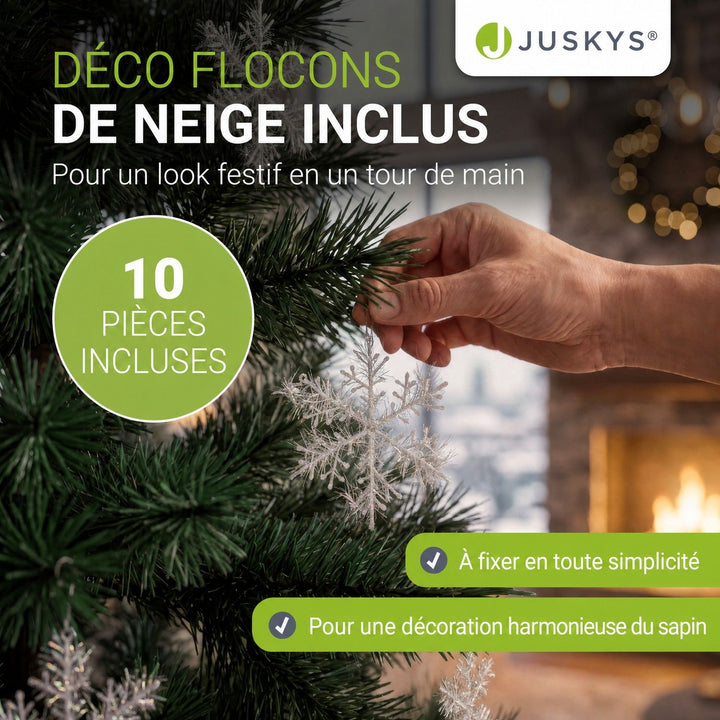 Sapin de Noël artificiel Norvi – aspect Nordmann – 150 à 220 cm