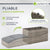 Chaise longue pliable en polyrotin Lamia