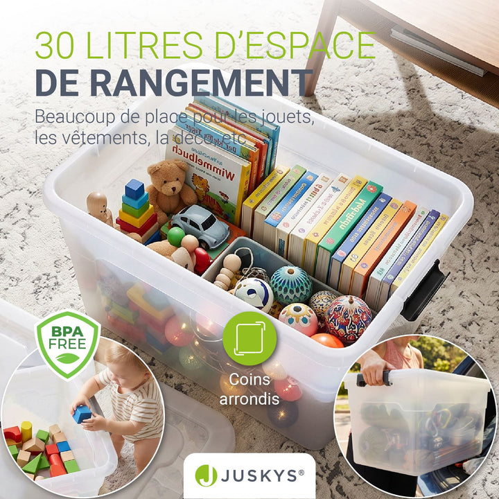 Boîte de rangement avec couvercle