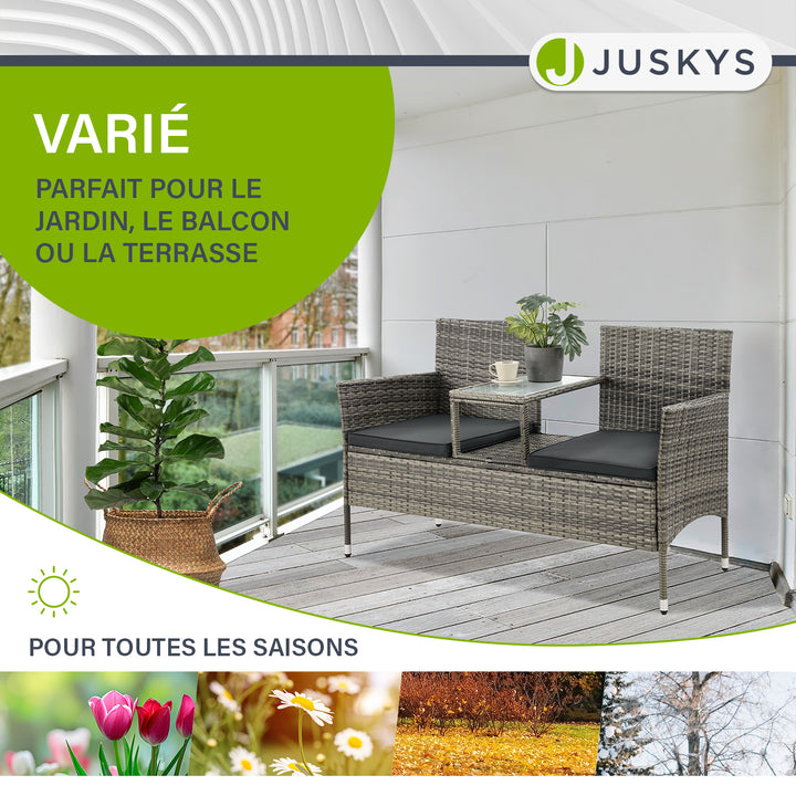 Banc en polyrotin Monaco