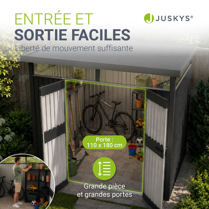 Abri de jardin en métal Lucerne