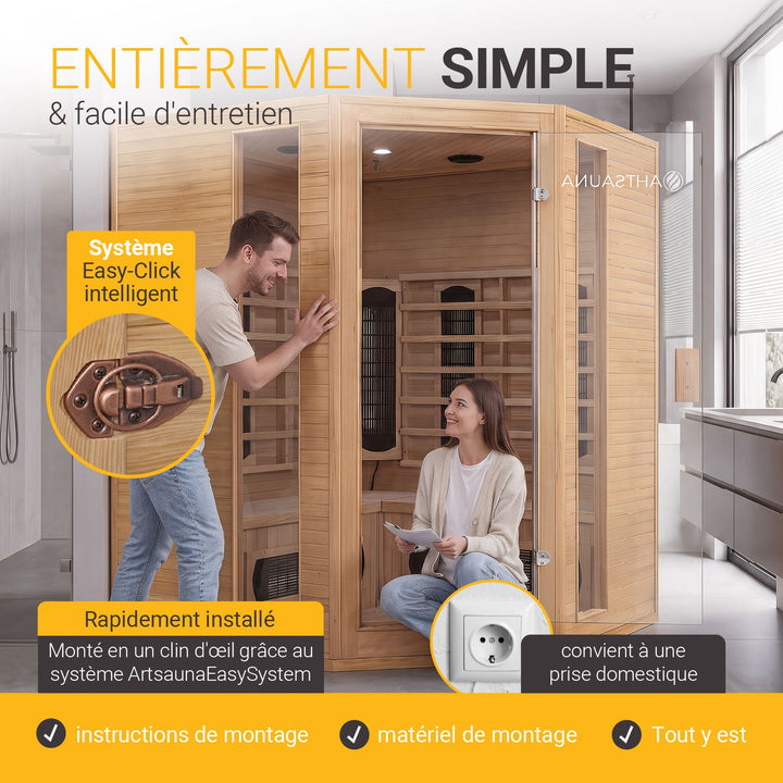 Cabine de sauna infrarouge Nyborg E150V