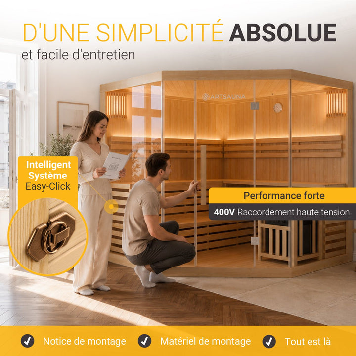 Sauna intérieur Espoo 200 Premium
