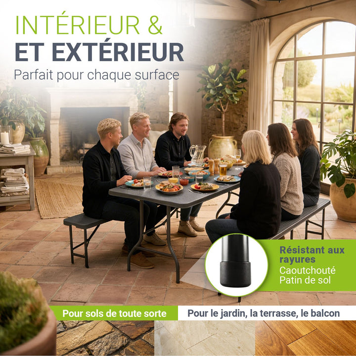 Ensemble de tente à bière Amberg 180 cm