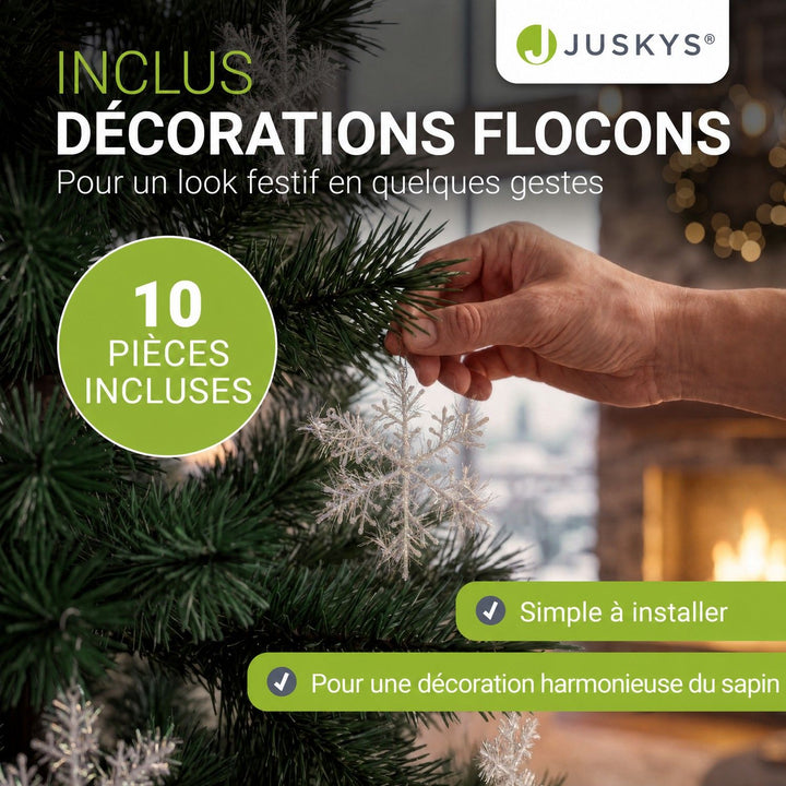 Sapin de Noël artificiel Norvi – aspect Nordmann – 150 à 220 cm
