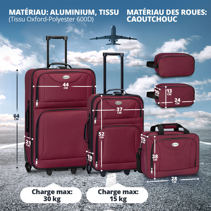 Ensemble de valises à roulettes de voyage Athènes