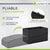 Chaise longue pliable en polyrotin Lamia