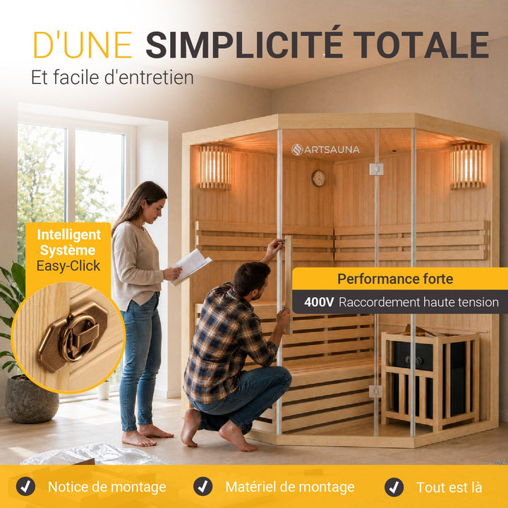 Sauna intérieur Espoo 150 Premium