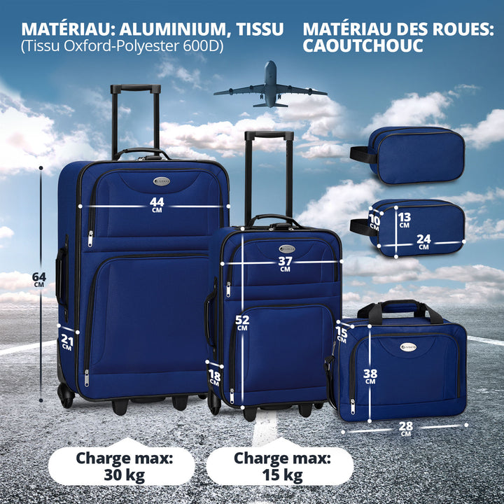 Ensemble de valises à roulettes de voyage Athènes