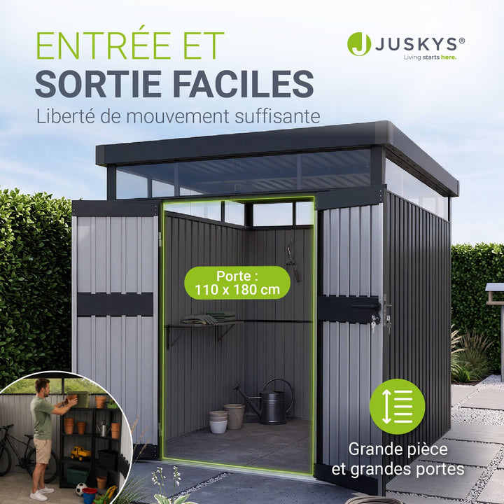 Abri de jardin en métal Lucerne
