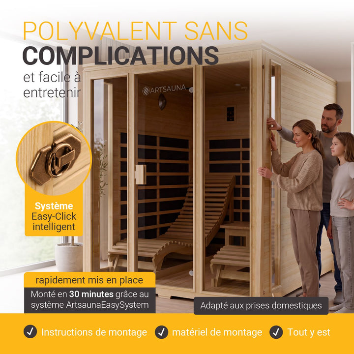 Cabine de sauna infrarouge Billund