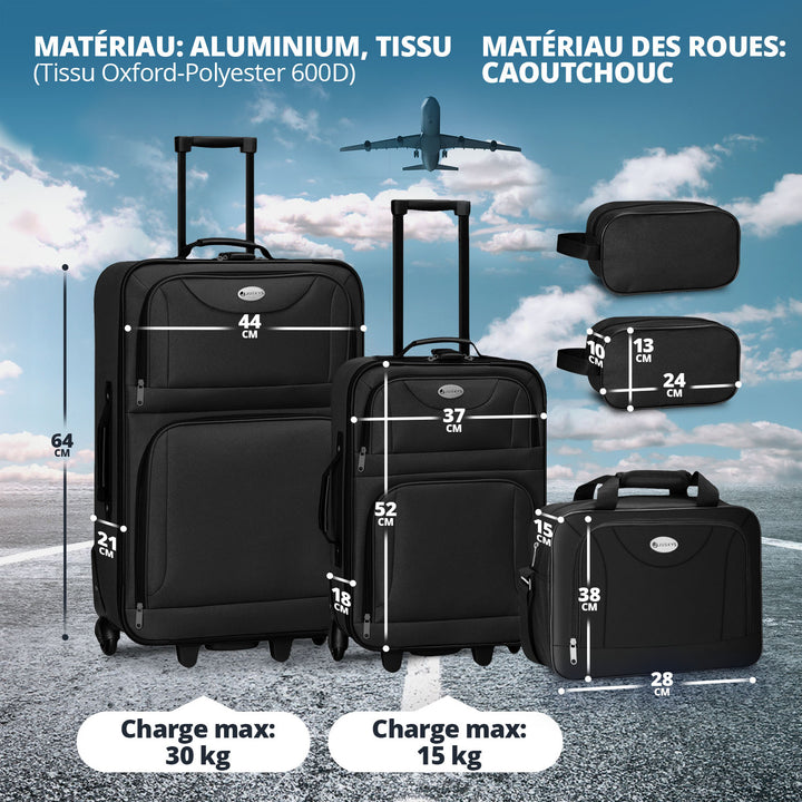 Ensemble de valises à roulettes de voyage Athènes
