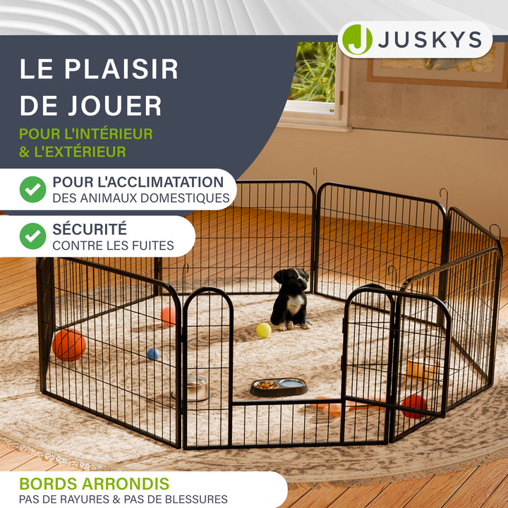 Enclos pour chiots en métal
