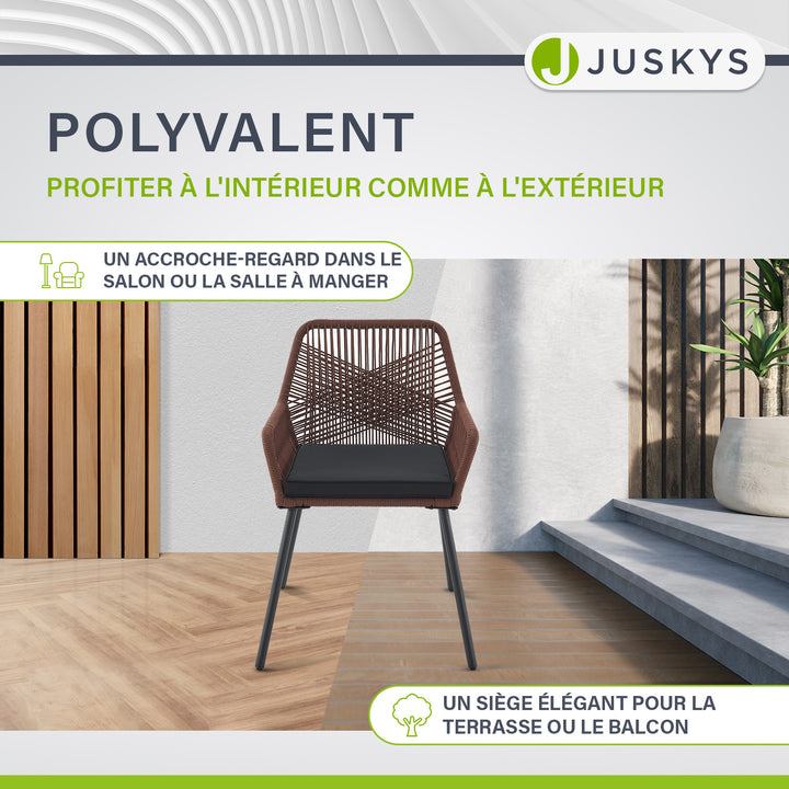 Chaises de jardin en corde Kastos