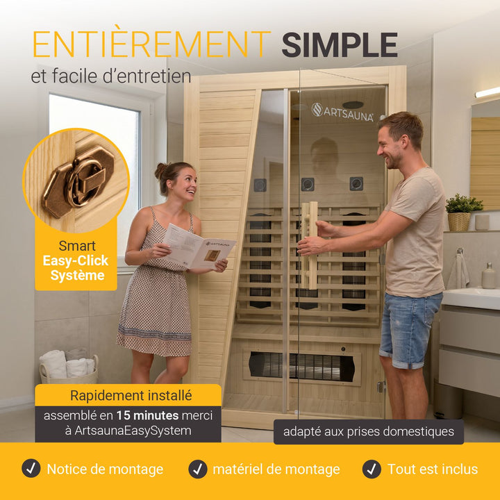 Cabine de sauna infrarouge Bergen 115