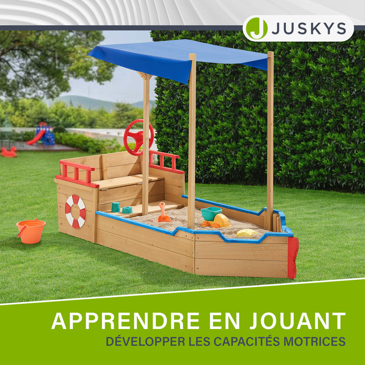 Bac à sable Captain Pit - Bateau pirate en bois