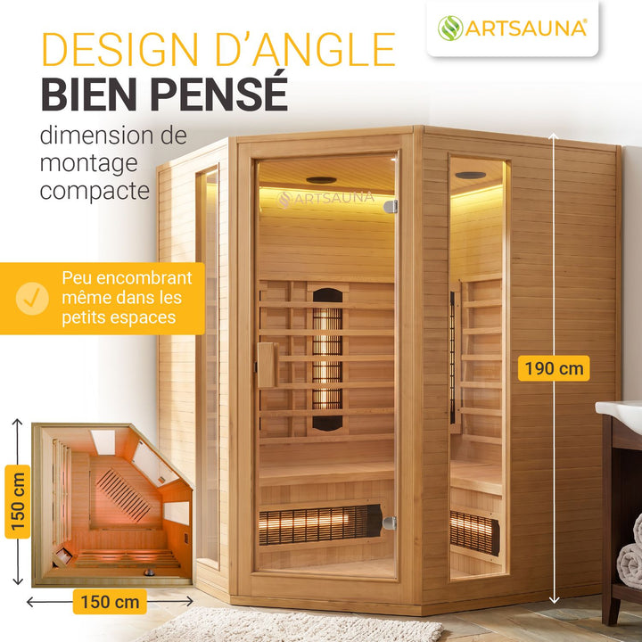 Cabine de sauna infrarouge Nyborg E150V