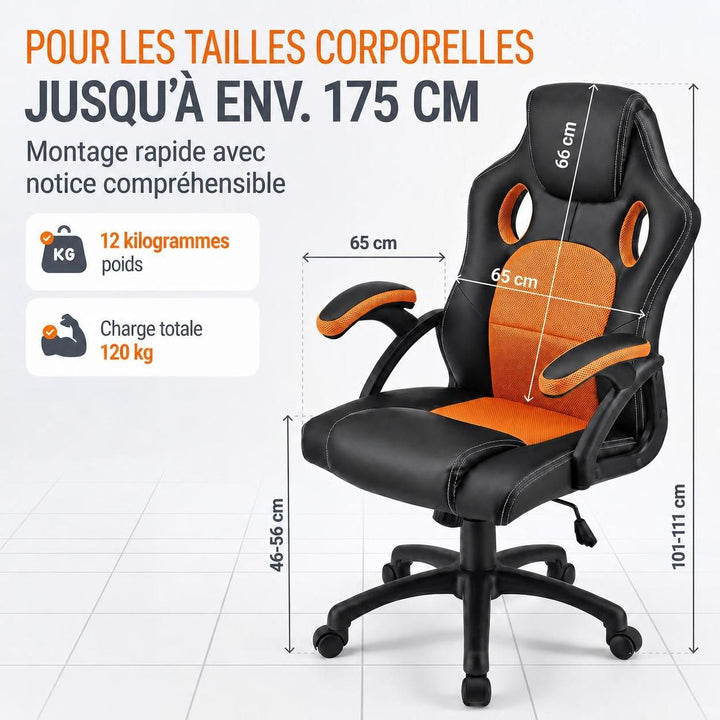 Chaise de bureau Racing Montréal