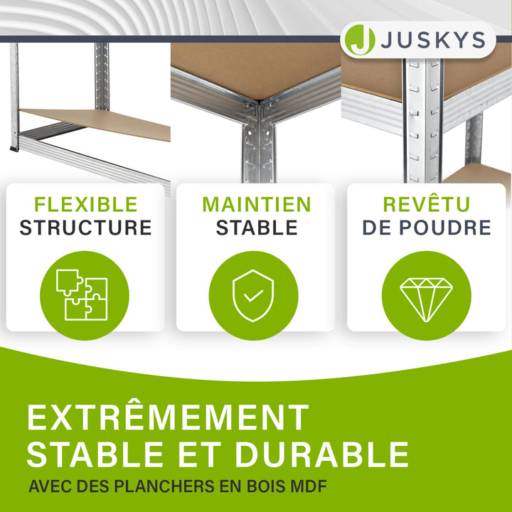 Ensemble de 2 à 8 étagères de rangement de base 180 x 90 x 40 cm