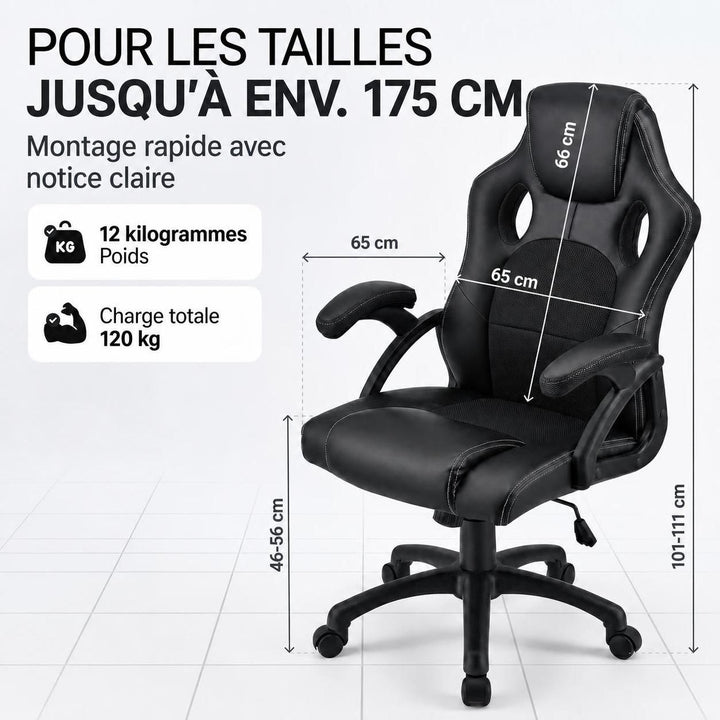 Chaise de bureau Racing Montréal