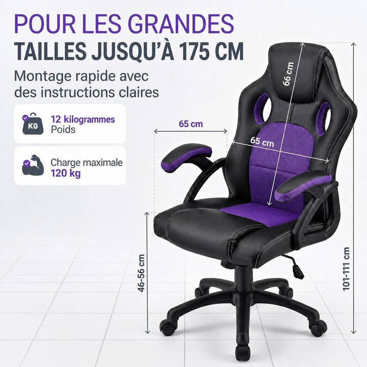 Chaise de bureau Racing Montréal